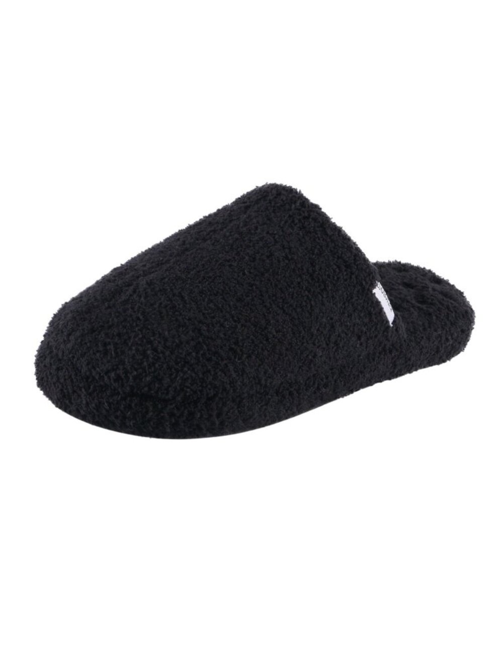 NWT Isotoner Cozy Plush Terry Knit Clog Slippers 8844 Black L (8.5-9)